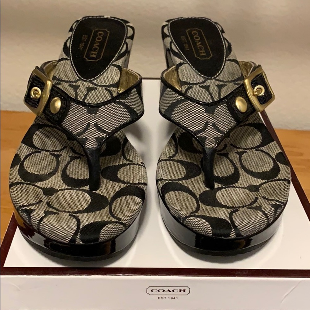 COACH 6.5 Gracy platform sandals